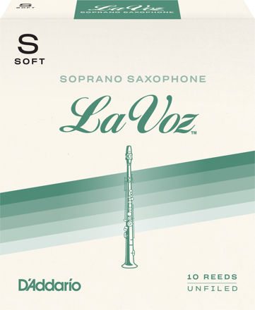 La Voz Soprano Saxophone Reeds, Strength Soft, 10 Pack