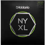 D'Addario NYXL45125 Nickel Wound Bass Guitar Strings, 5-String Lt Top / Med Btm, 45-125, Long Scale
