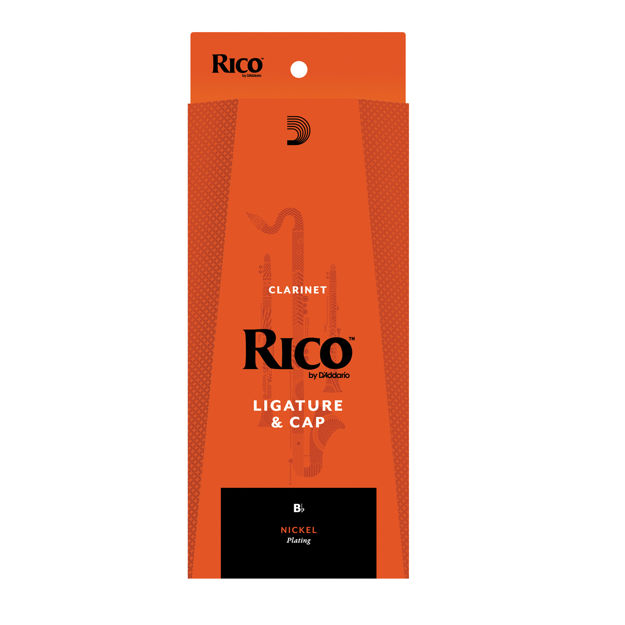 Rico Ligature & Cap, Bb Clarinet, Nickel