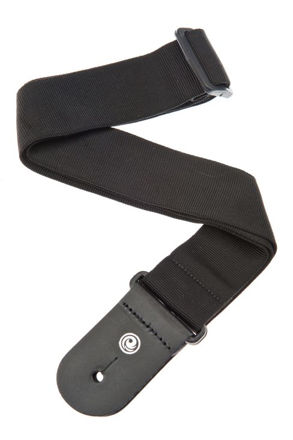 D'Addario Woven Guitar Strap, Black Tube