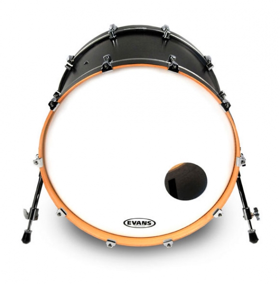 4Sound. Evans EQ3 Resonant Coated White Bass Drum Head, 22 Inch