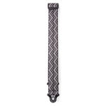 D'Addario Auto Lock Guitar Strap, Black Padded Geometric