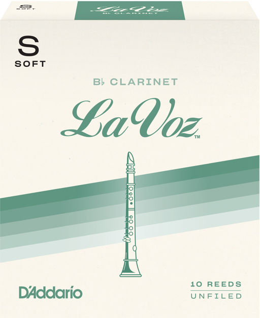 La Voz Bb Clarinet Reeds, Strength Soft, 10 Pack
