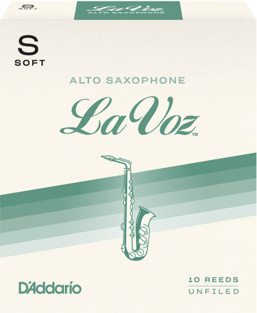 La Voz Alto Saxophone Reeds, Soft, 10 Pack