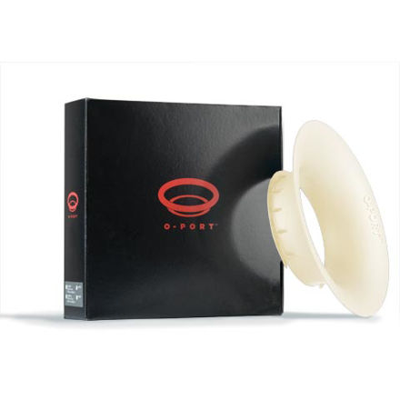 D'Addario O-Port Sound Enhancement for Acoustic Guitar, Large, White