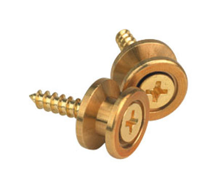 D'Addario Solid Brass End Pins - Brass (Pair)