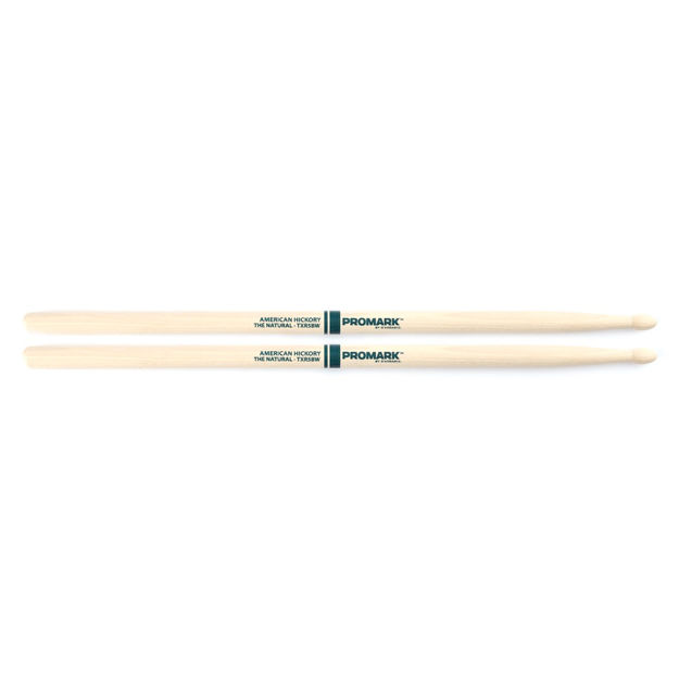 Promark Hickory 5B "The Natural" Wood Tip drumstick