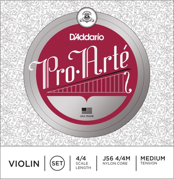 D'Addario Pro-Arte Violin String Set, 4/4 Scale, Medium Tension