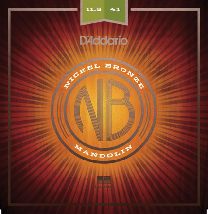 D'Addario NBM11541 Nickel Bronze Mandolin Set, Med-Hvy, 11.5-41