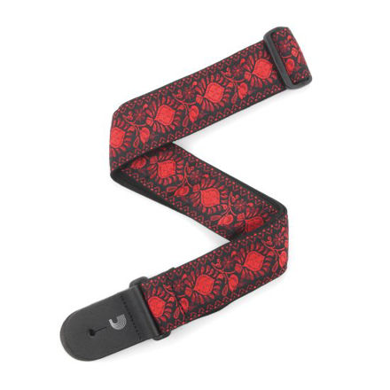 D'Addario Woven Guitar Strap, Monterey 2, Dark Red