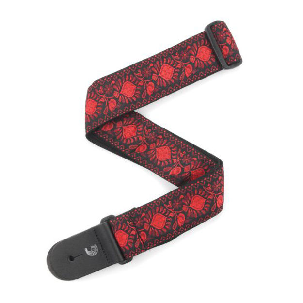 D'Addario Woven Guitar Strap, Monterey 2, Dark Red