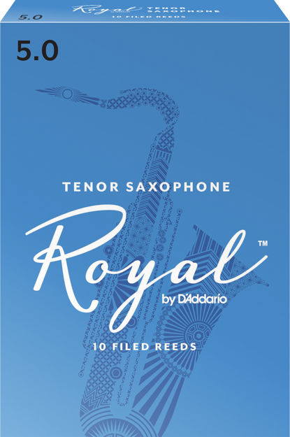 Royal by D'Addario Tenor Sax Reeds, Strength 5, 10-pack