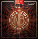 D'Addario NB13556BT Nickel Bronze Acoustic Guitar Strings, Balanced Tension Medium, 13.5-56