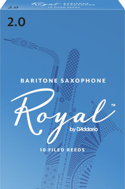 Royal by D'Addario Baritone Sax Reeds, Strength 2, 10-pack