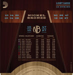 D'Addario NB1047-12 Nickel Bronze Acoustic Guitar Strings, 12-String, Light 10-47