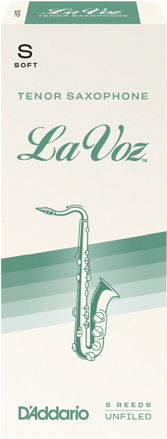 La Voz Tenor Saxophone Reeds, Soft, 5 Pack