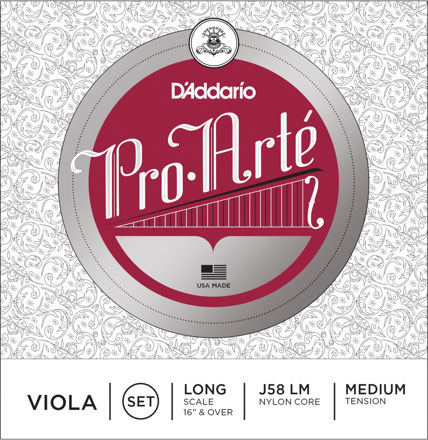 D'Addario Pro-Arte Viola String Set, Long Scale, Medium Tension