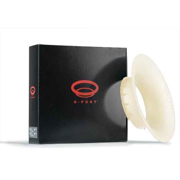 D'Addario O-Port Sound Enhancement for Acoustic Guitar, Small White