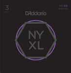 D'Addario NYXL1149-3P Nickel Wound Electric Guitar Strings, Medium, 11-49, 3 Sets