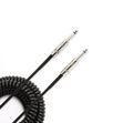 D'Addario Custom Series Coiled Instrument Cable, Black, 30'