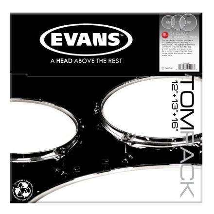 Evans G1 Tompack Clear, Standard (12 inch, 13 inch, 16 inch)