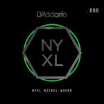 D'Addario NYNW066 NYXL Nickel Wound Electric Guitar Single String, .066