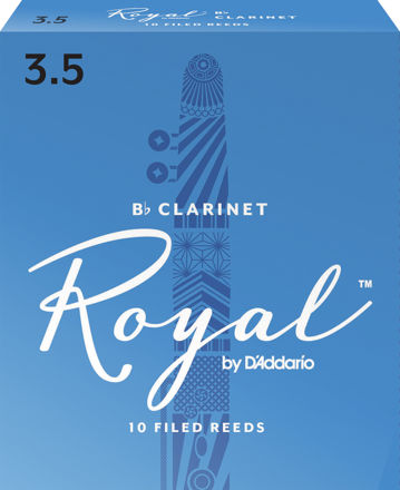 Royal by D'Addario Bb Clarinet Reeds, Strength 3.5, 10-pack