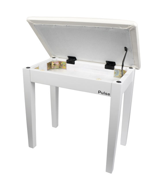 Pulse Pianobenk, hvit matt