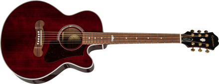 Epiphone EJ-200SCE Coupe Wine Red