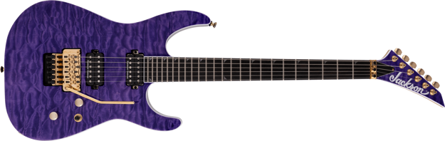 Jackson Pro Series Soloist™ SL2Q MAH, Ebony Fingerboard, Transparent Purple
