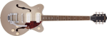 Gretsch G2655T-P90 Streamliner™ Center Block Jr. Double-Cut P90 with Bigsby®, Laurel Fingerboard, Two-Tone Sahara Metallic and Vintage Mahogany Stain