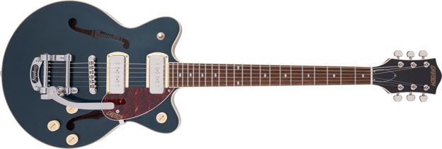Gretsch G2655T-P90 Streamliner™ Center Block Jr. Double-Cut P90 with Bigsby®, Laurel Fingerboard, Two-Tone Midnight Sapphire and Vintage Mahogany Stain