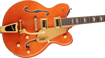 Gretsch G5422TG Electromatic Classic Hollow Body Double-Cut with Bigsby and Gold Hardware, Laurel Fingerboard, Orange Stain