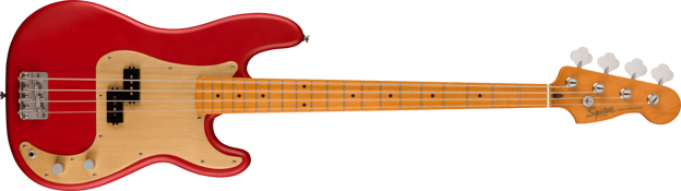 Squier 40th Anniversary Precision Bass Vintage Edition - Satin Dakota Red
