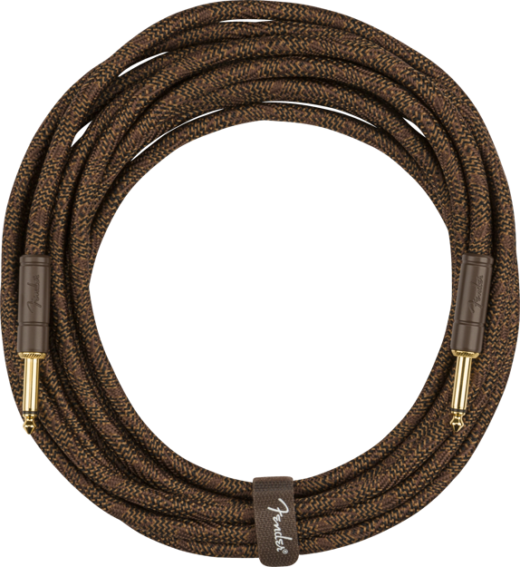 Fender Paramount 18.6' Acoustic Instrument Cable, Brown