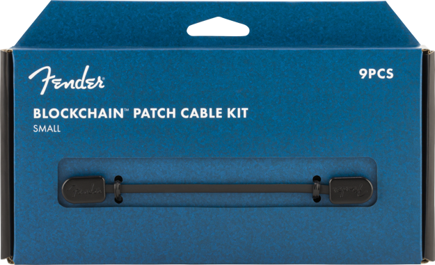 Fender Fender Blockchain Patch Cable Kit, Black, Small