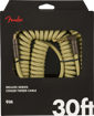 Fender Deluxe Coil Cable, 30', Tweed