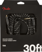 Fender Deluxe Coil Cable, 30', Black Tweed