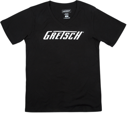Gretsch Logo Ladies T-Shirt, Black, XL