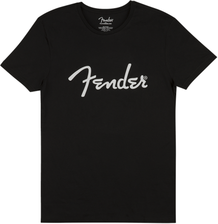 Fender Spaghetti Logo Men's Tee, Black, Medium
