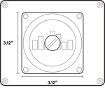 Templeboard Accessories - Large Mounting Plate with Screw