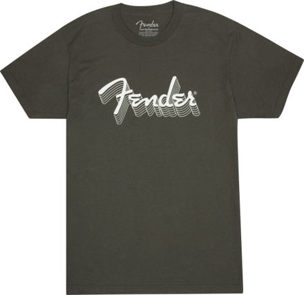 Fender Fender Reflective Ink T-Shirt, Charcoal, L