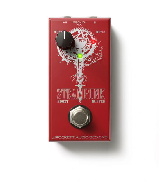 J. Rockett Audio Designs - Steampunk Red Boost/Buffer - Loud Booster & HQ mini Buffer pedal