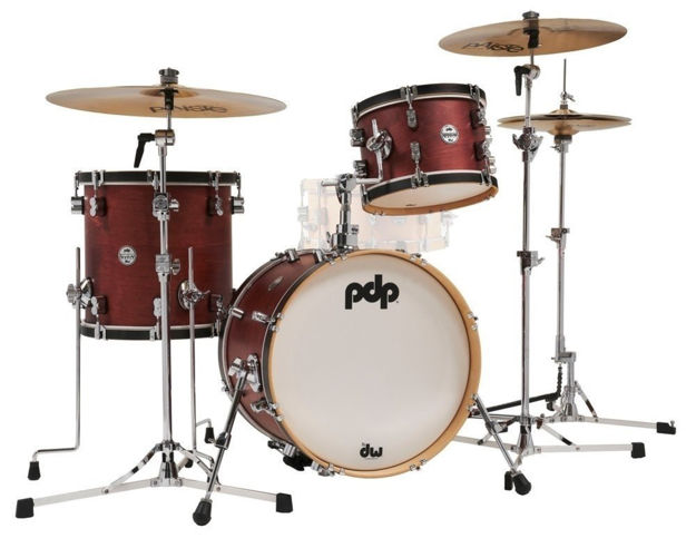 PDP by DW Shell set Concept Classic  Wood Hoop - Ox Blood Stain/Ebony hoop