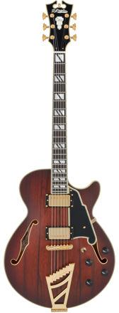 D'Angelico DELUXE SS (with Stairstep Tailpiece) SATIN BROWN BURST
