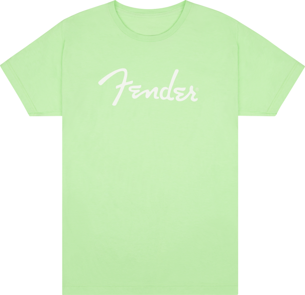Fender Spaghetti Logo T-Shirt, Surf Green, L