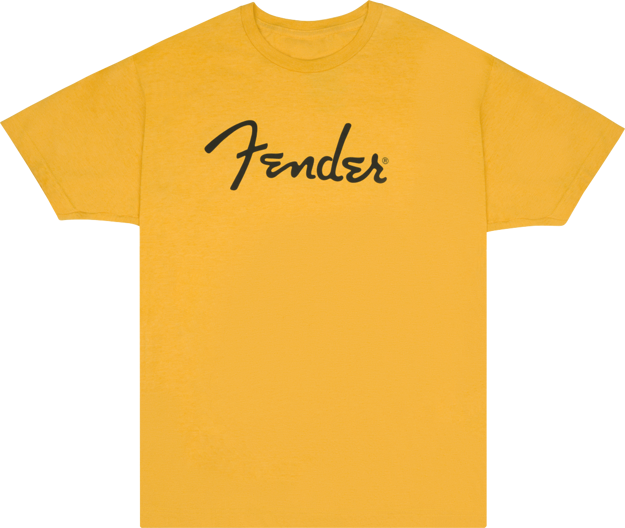 Fender Spaghetti Logo T-Shirt, Butterscotch Blonde, L