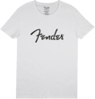 Fender Spaghetti Logo Men's Tee, White, Large