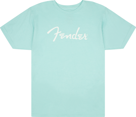 Fender Spaghetti Logo T-Shirt, Daphne Blue, XXL
