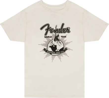 Fender World Tour T-Shirt, Vintage Wh